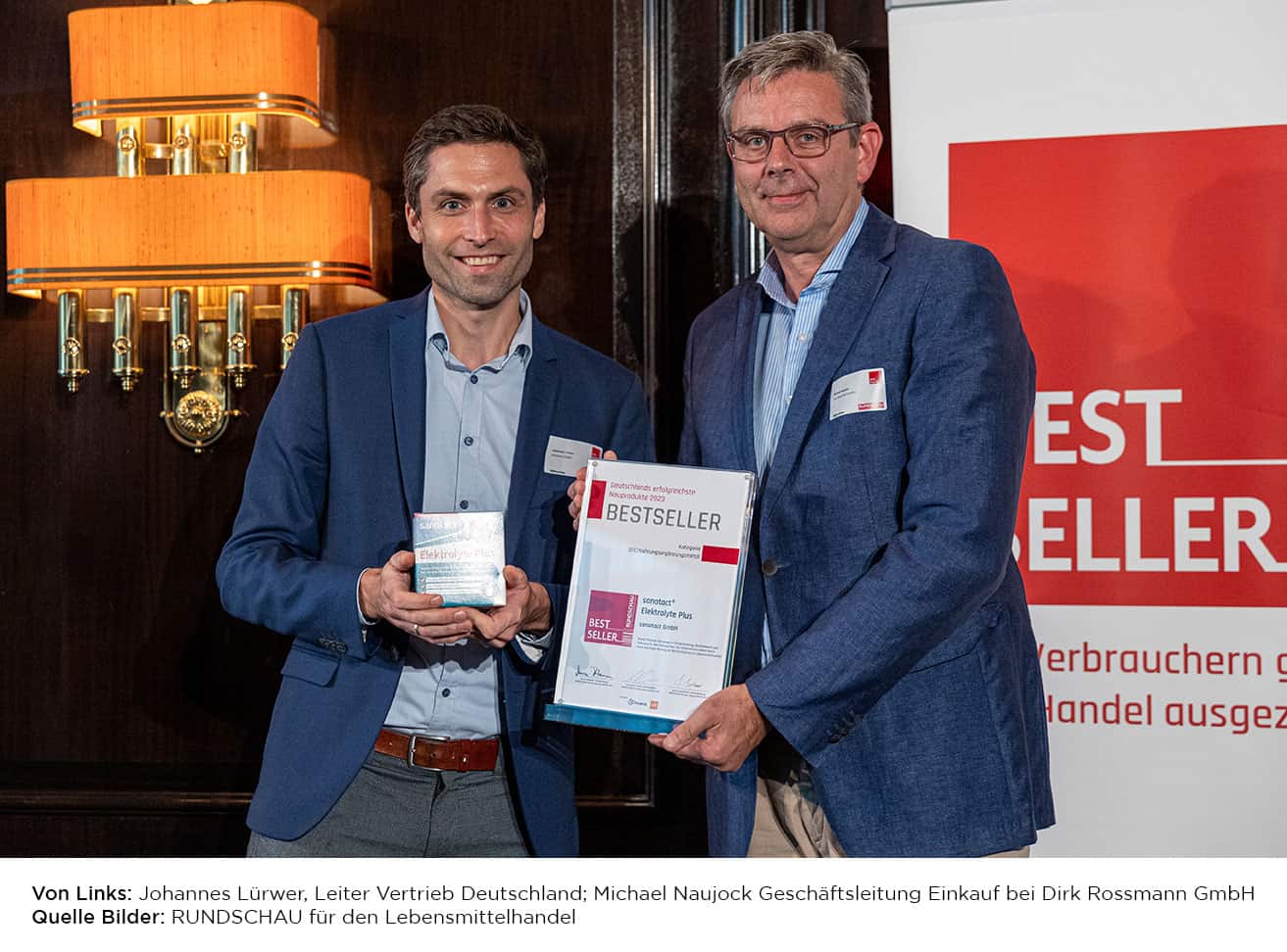 sanotact® Elektrolyte Plus erhält den BESTSELLER Award