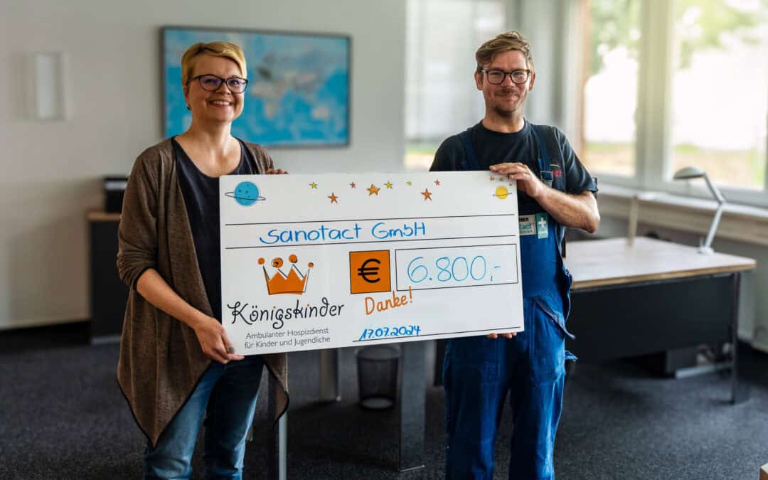 Fahrradfahren für den guten Zweck bei sanotact: Gemeinsam haben wir noch mehr bewegt